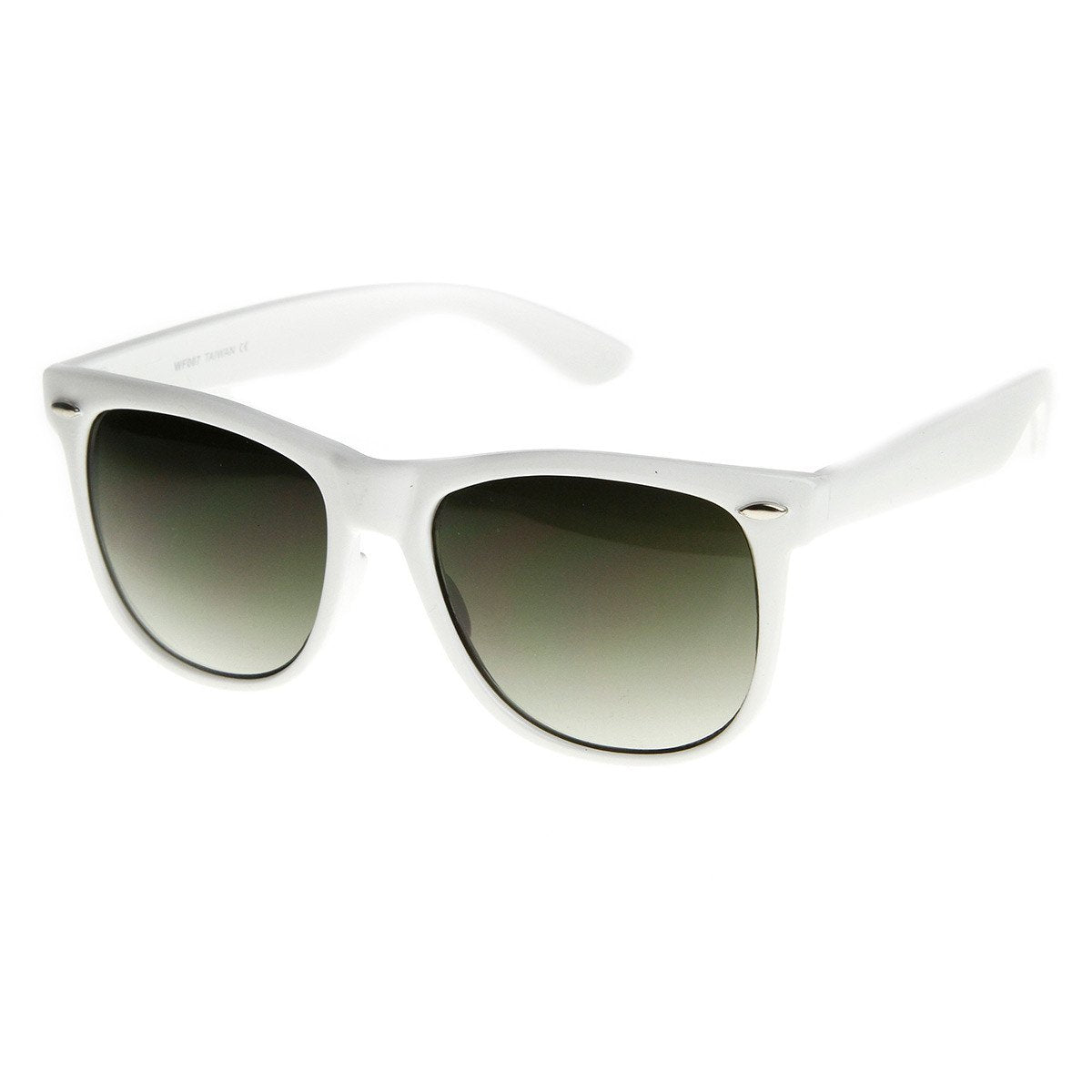 Trendy Large Retro Colorful Horned Rim Frame Sunglasses 8726