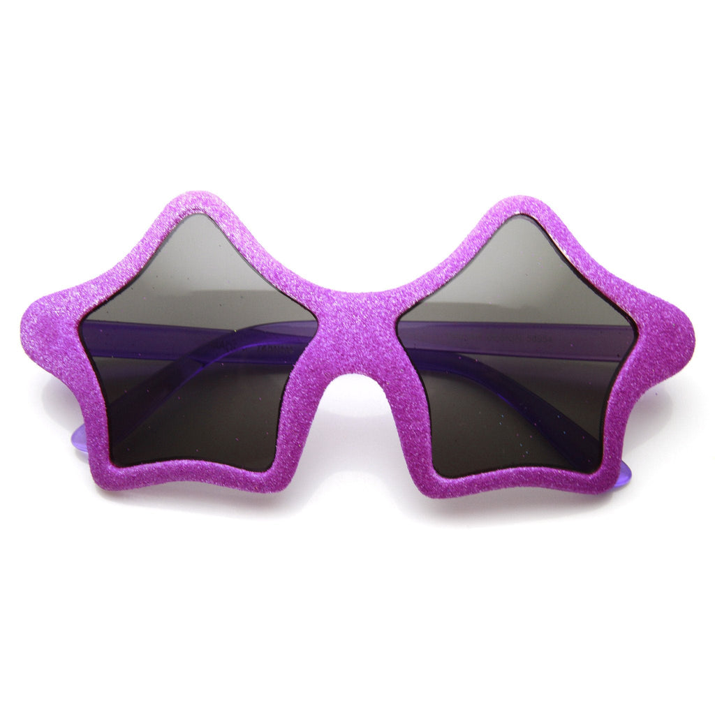 Novelty Star Shape Glitter Party Superstar Sunglasses 9537