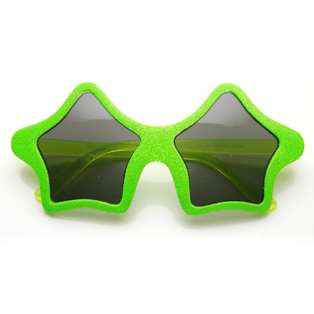 Novelty Star Shape Glitter Party Superstar Sunglasses 9537