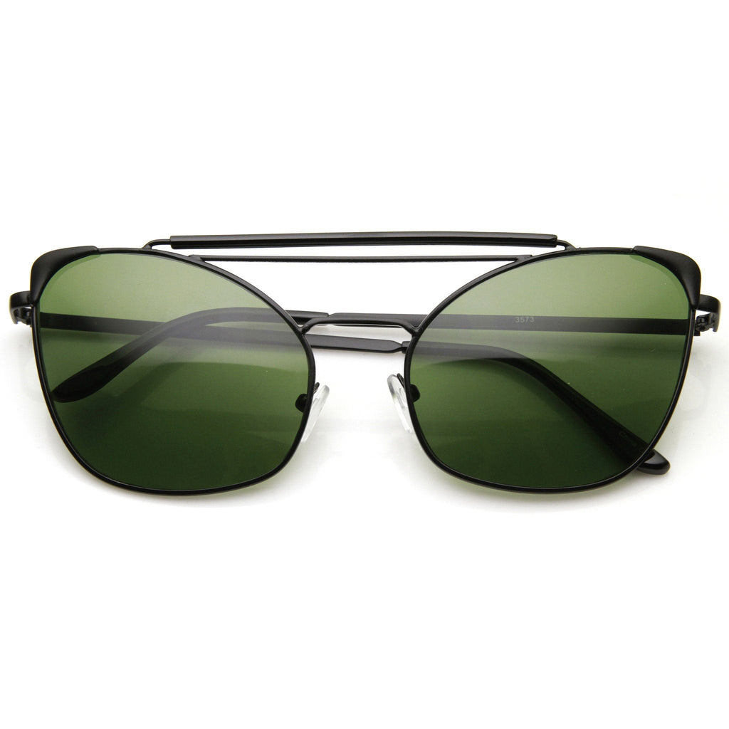 Unique Retro Steampunk Cat Eye Aviator Sunglasses  9493