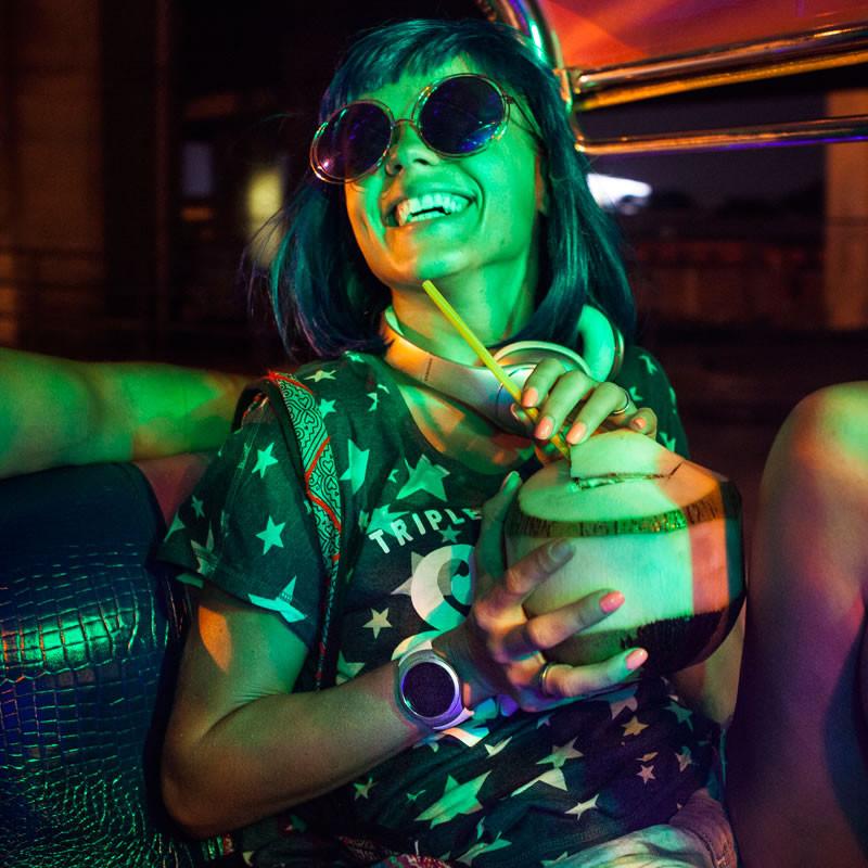 Indie Retro Dual Metal Round Mirrored Lens Sunglasses 9621