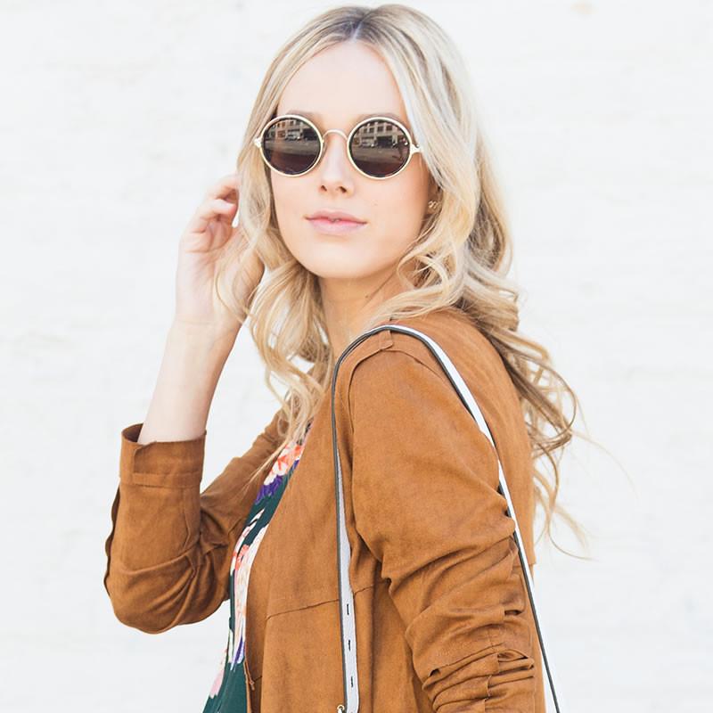 Vintage Dapper Round Ornate Sunglasses 9867