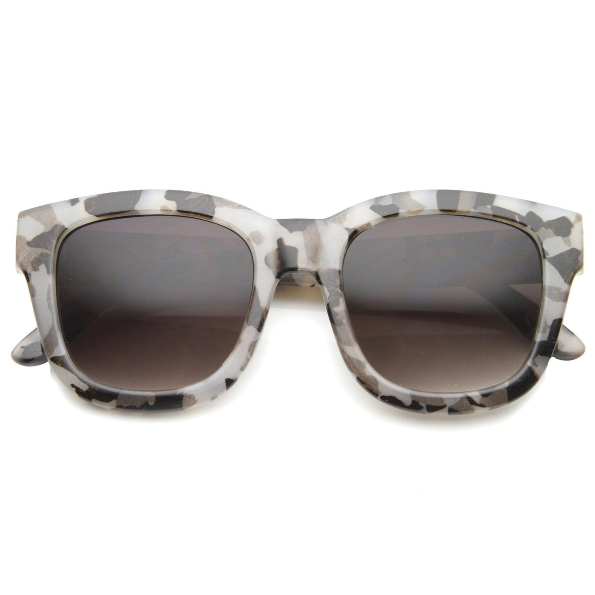 Women's Oversize Marble Print Cat Eye Sunglasses 9924