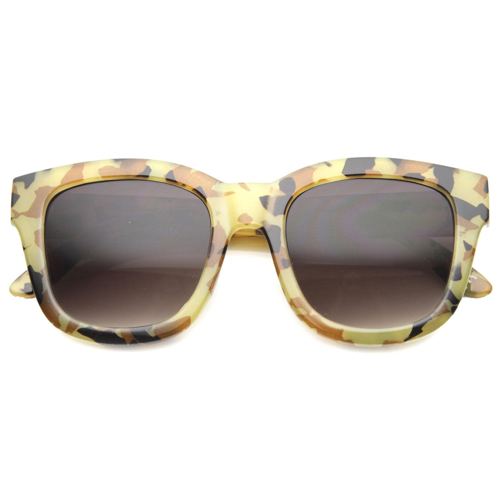 Women's Oversize Marble Print Cat Eye Sunglasses 9924