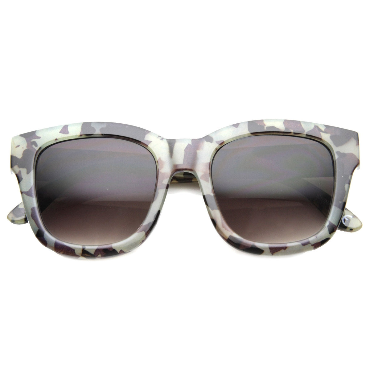 Women's Oversize Marble Print Cat Eye Sunglasses 9924