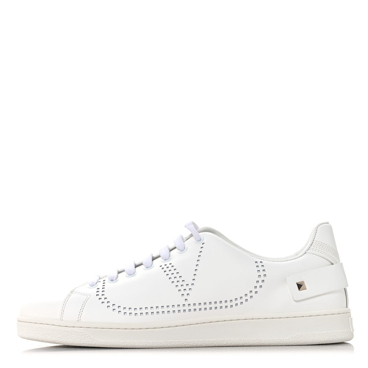 Calfskin Mens Backnet Sneakers 43.5 White