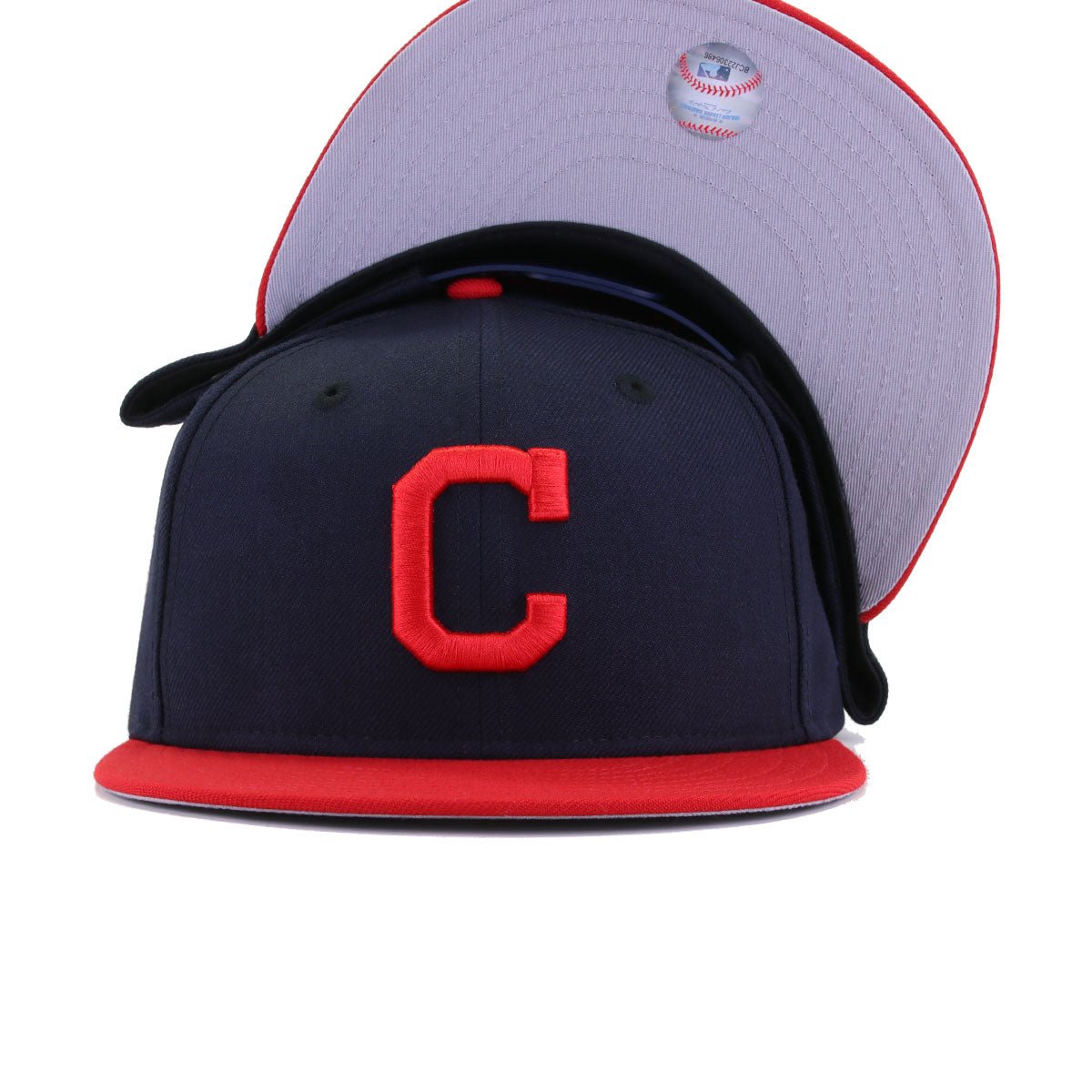Cleveland Indians Navy Scarlet New Era 9Fifty Snapback