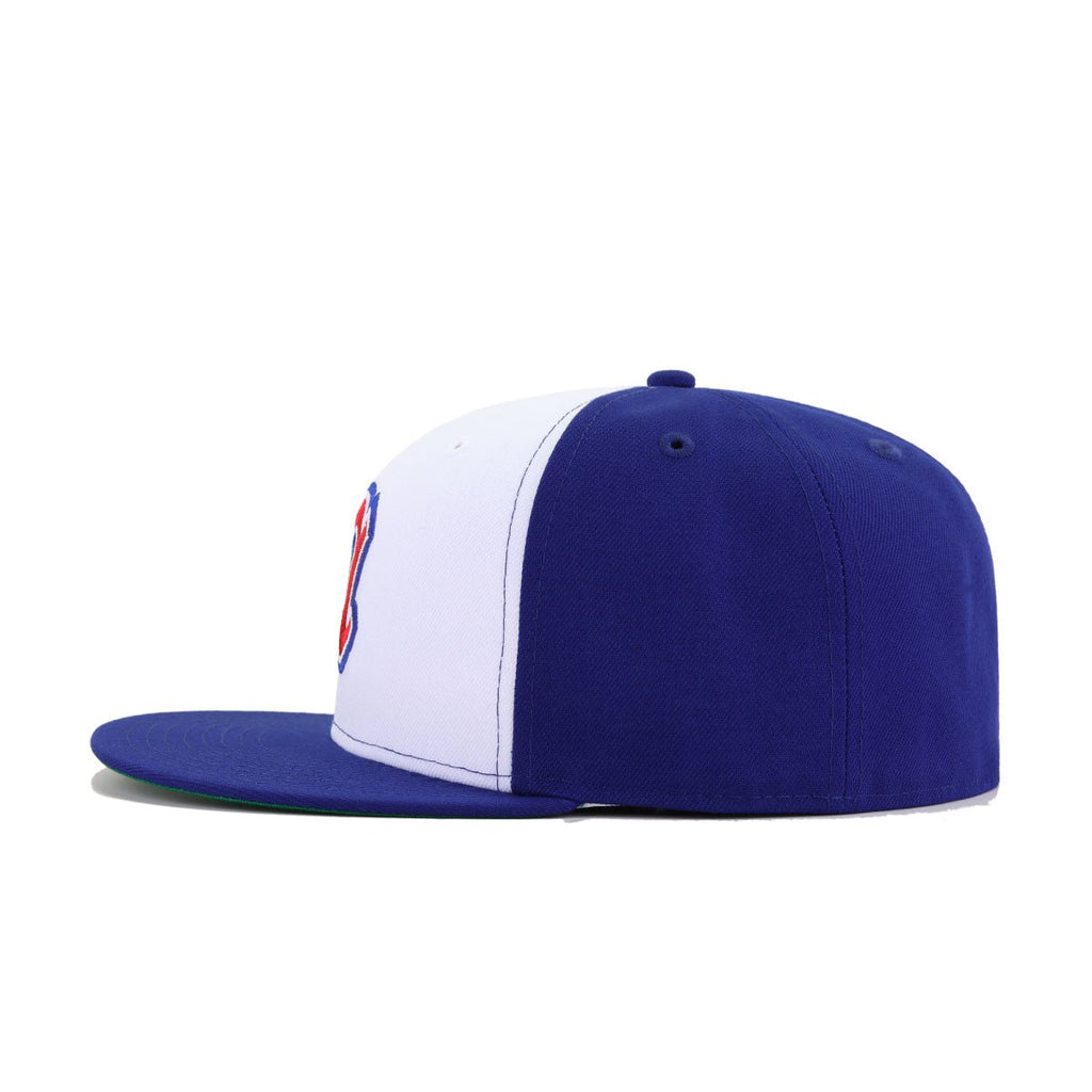 Atlanta Braves White Dark Royal Blue 1972 Green Bottom New Era 59Fifty Fitted
