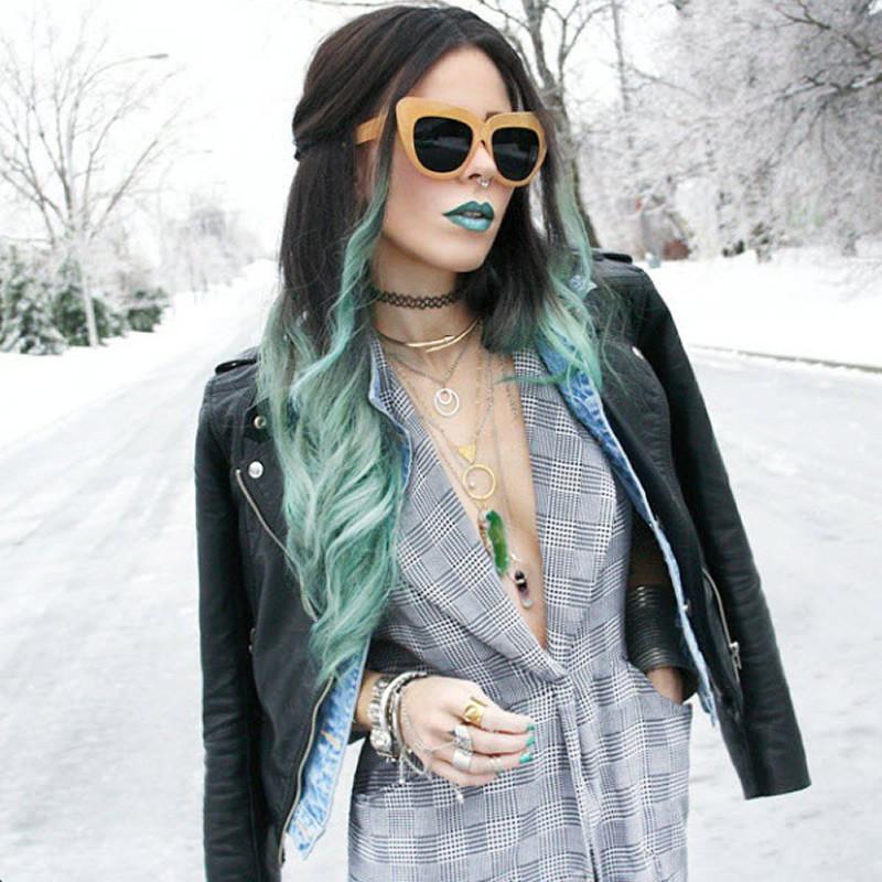 Designer Fashion Oversize Cat Eye Sunglasses 8300