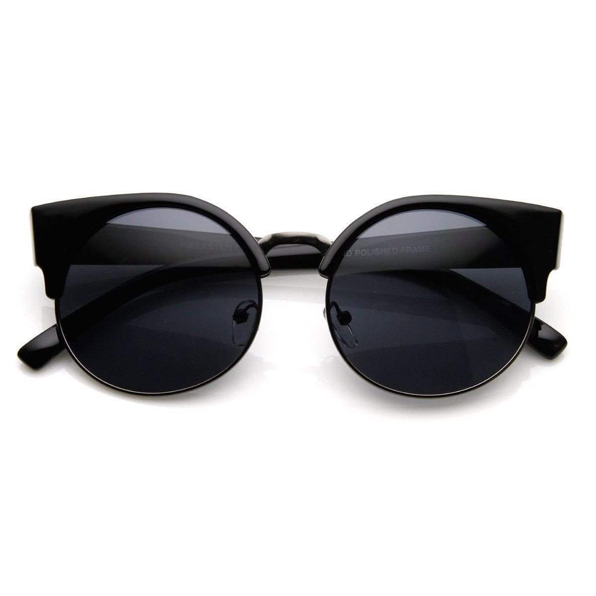 Vintage Indie Round Circle Cat Eye Sunglasses 8785