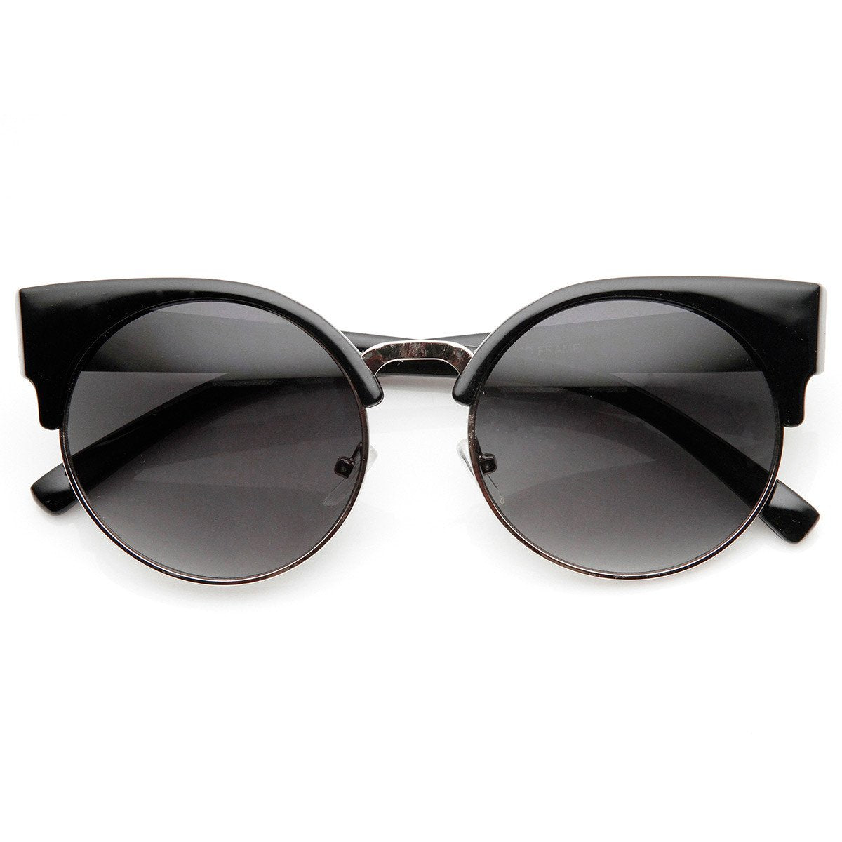 Vintage Indie Round Circle Cat Eye Sunglasses 8785