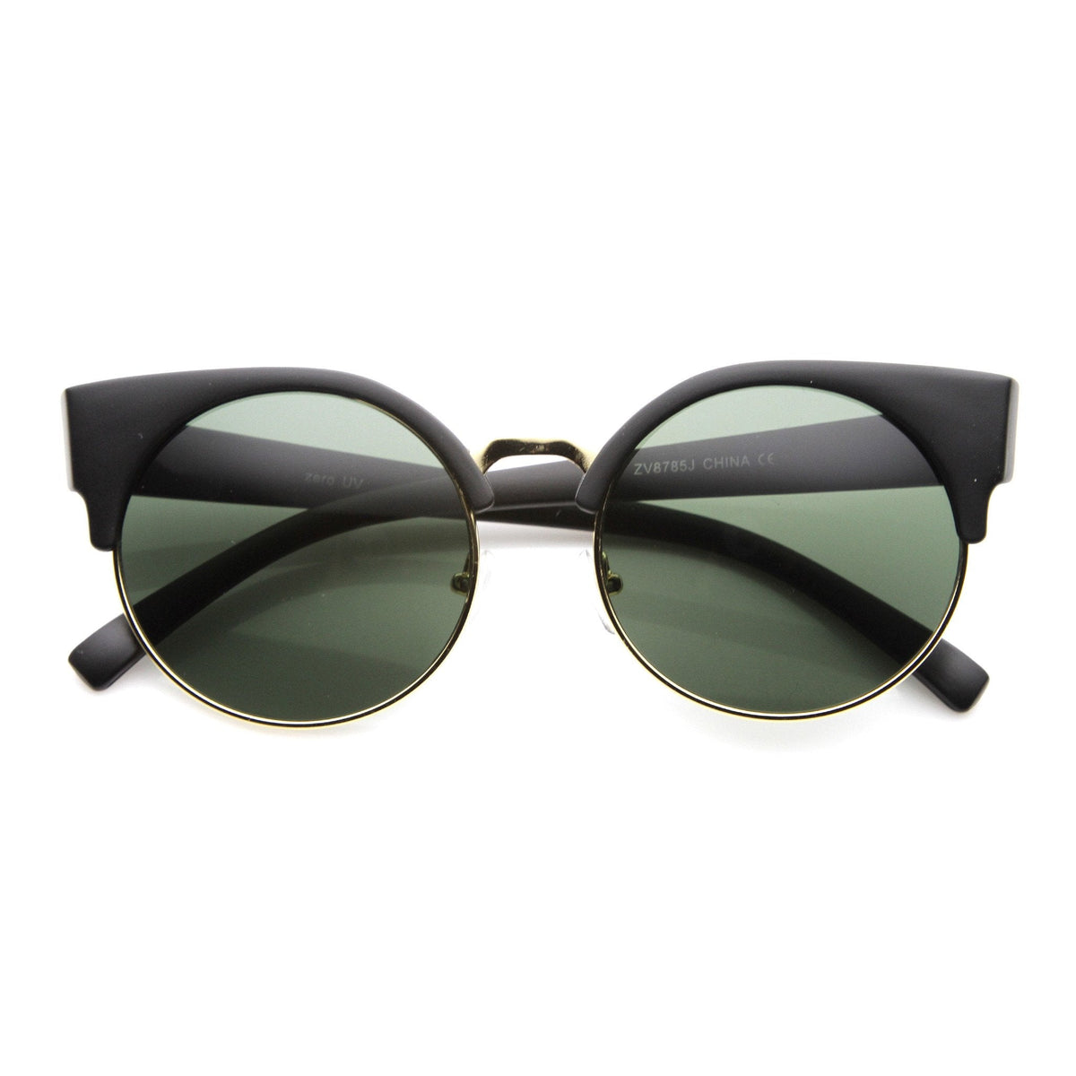Vintage Indie Round Circle Cat Eye Sunglasses 8785