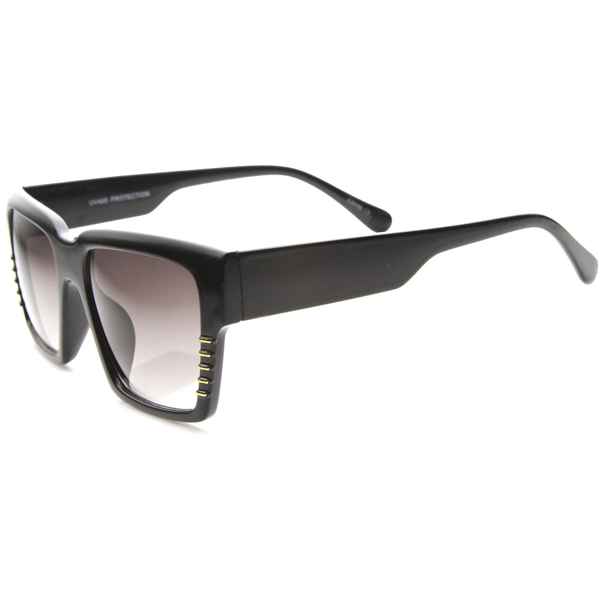 Oversize Square Bold Frame Horned Rim Sunglasses 9988