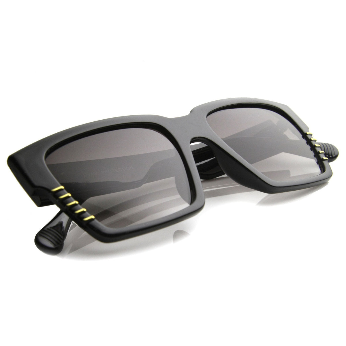 Oversize Square Bold Frame Horned Rim Sunglasses 9988