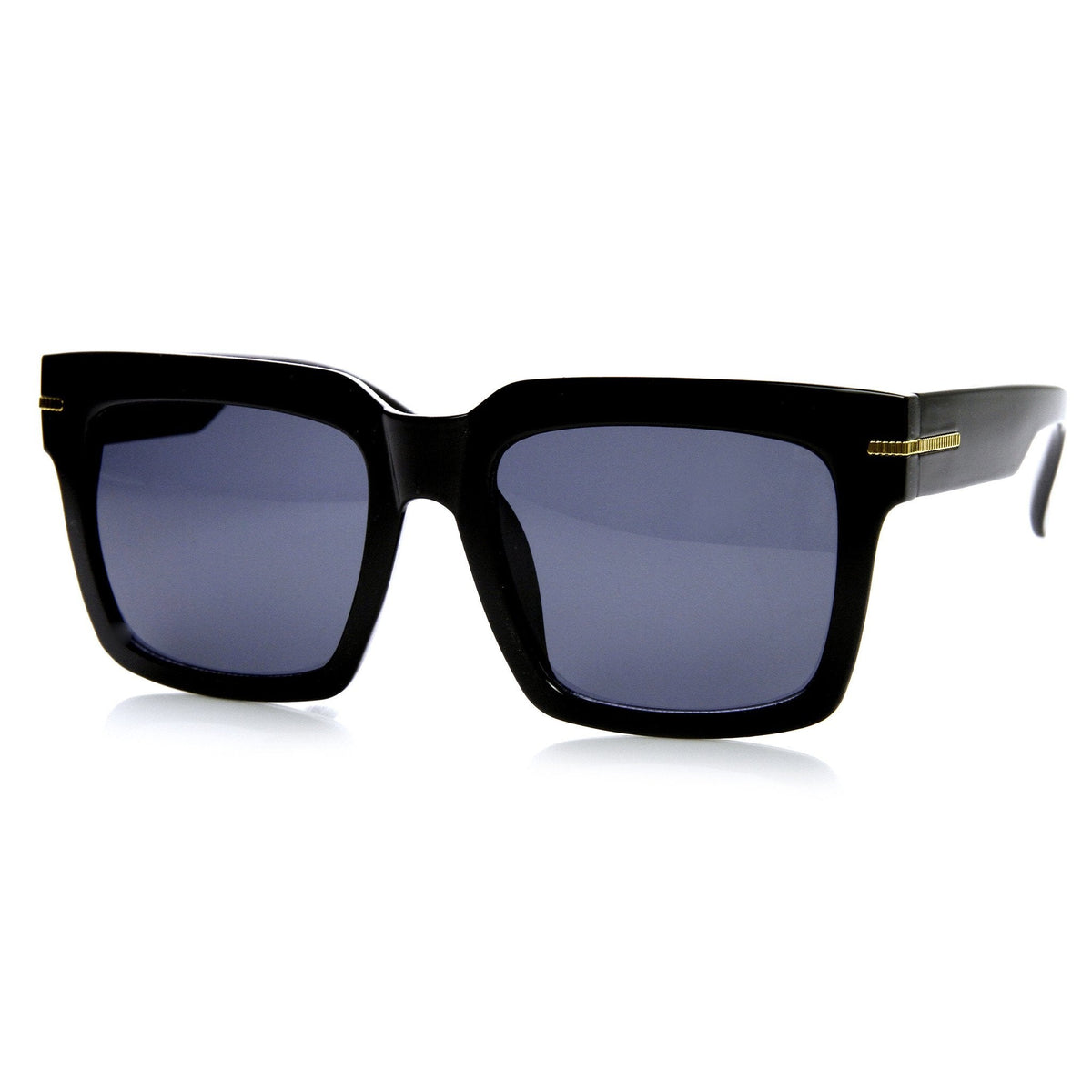 Large Retro Modern Square Block Flat Top Aviator Sunglasses 9300