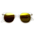 Retro Indie Dapper Keyhole P3 Round Flat Top Sunglasses 9302