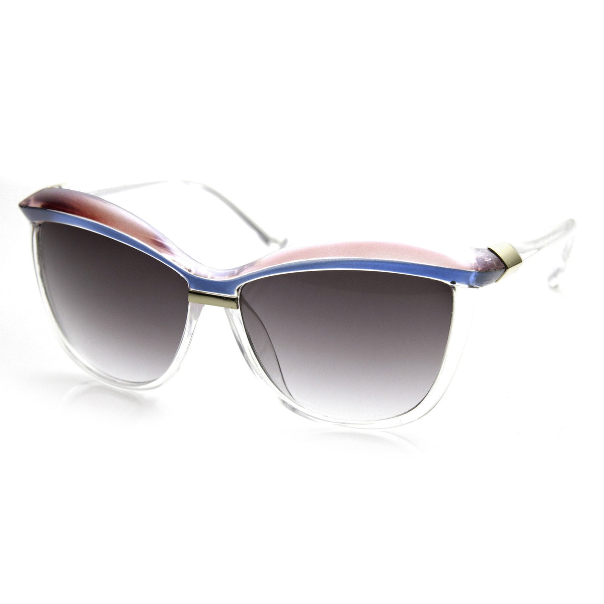 Retro 1970's Womens Oversize Eyebrow Cat Eye Sunglasses 9193