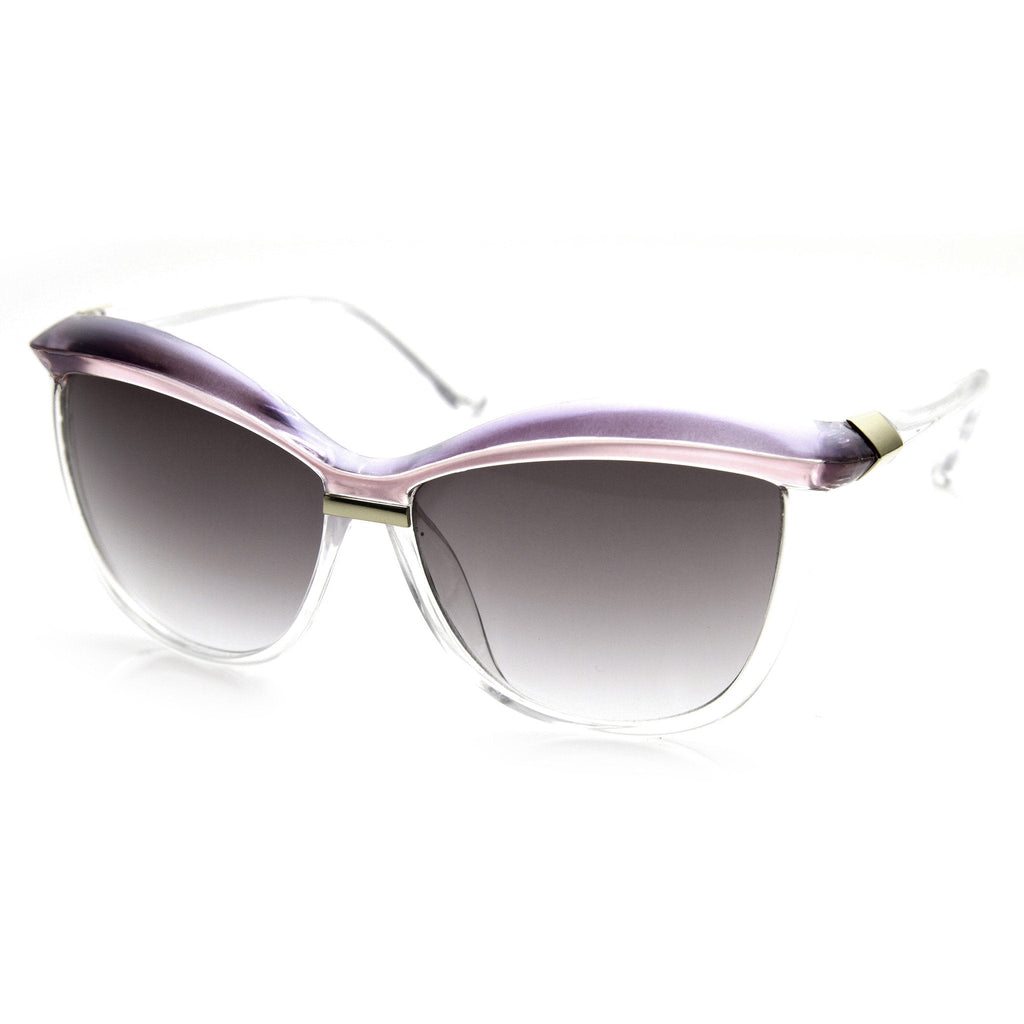 Retro 1970's Womens Oversize Eyebrow Cat Eye Sunglasses 9193