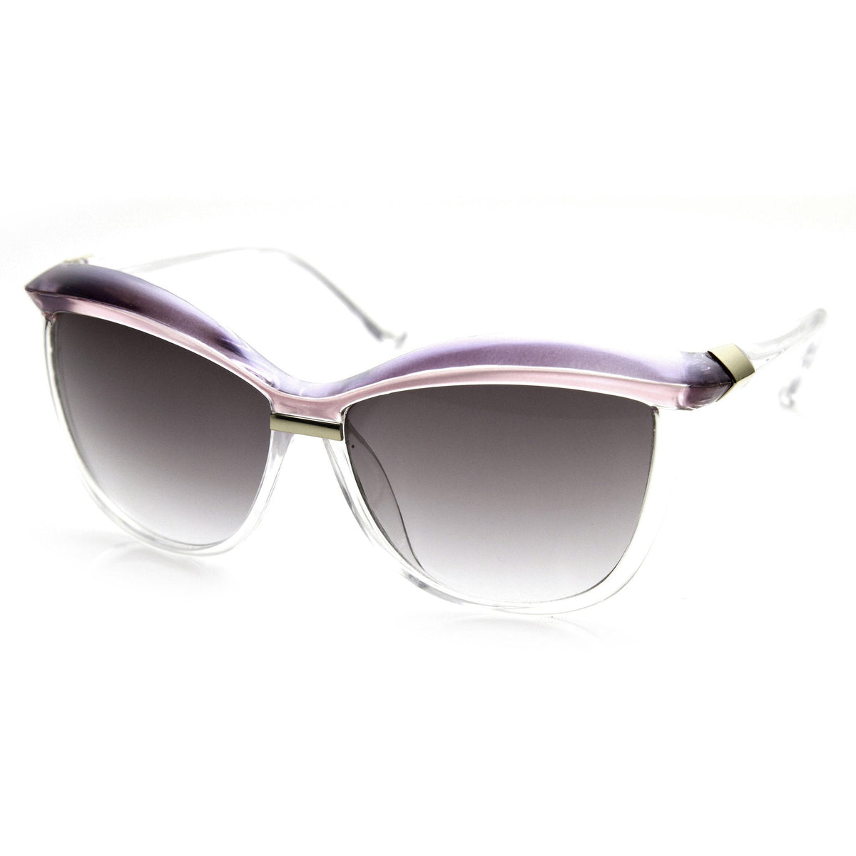 Retro 1970's Womens Oversize Eyebrow Cat Eye Sunglasses 9193