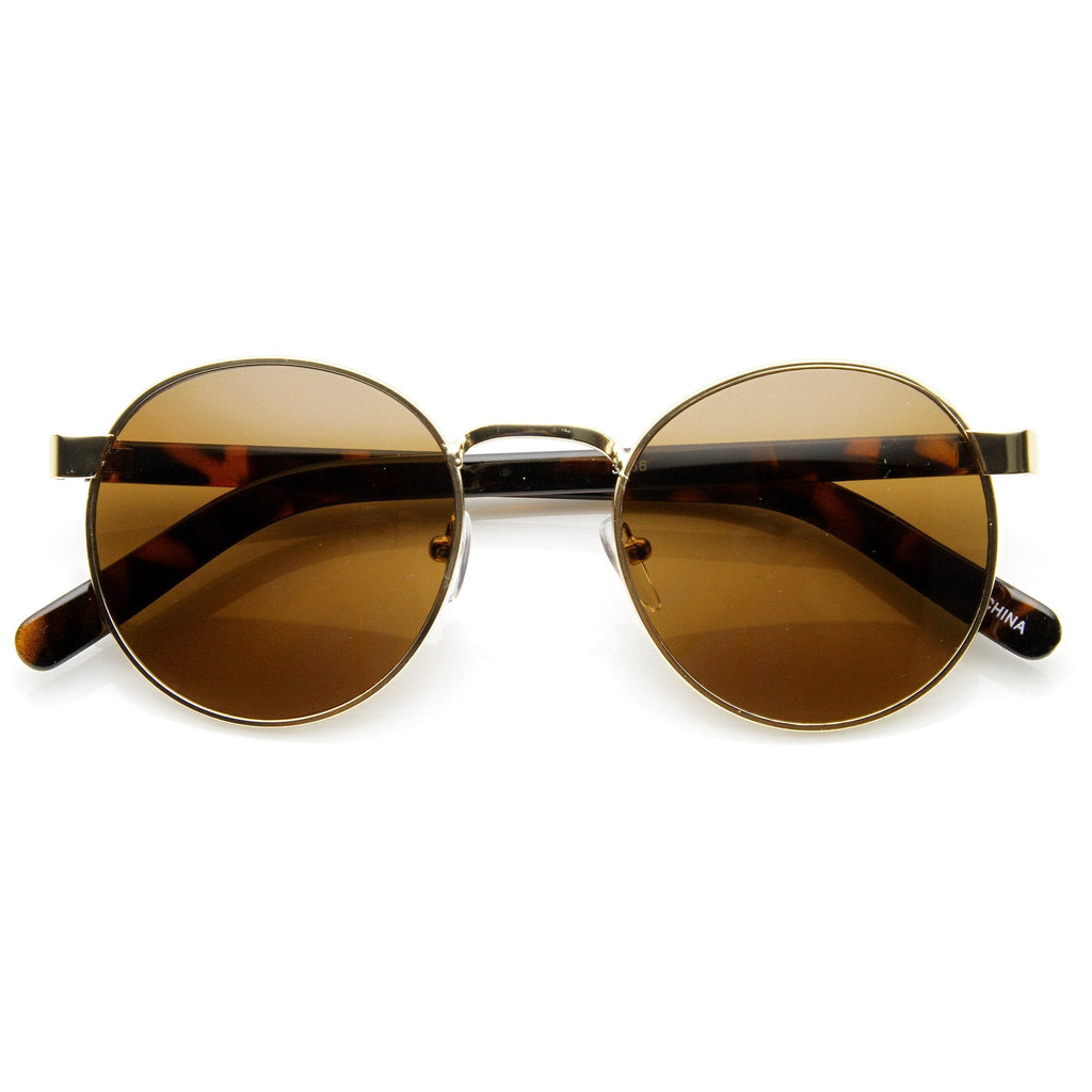 Vintage Inspired Dapper Round P3 Spectacle Sunglasses 9137