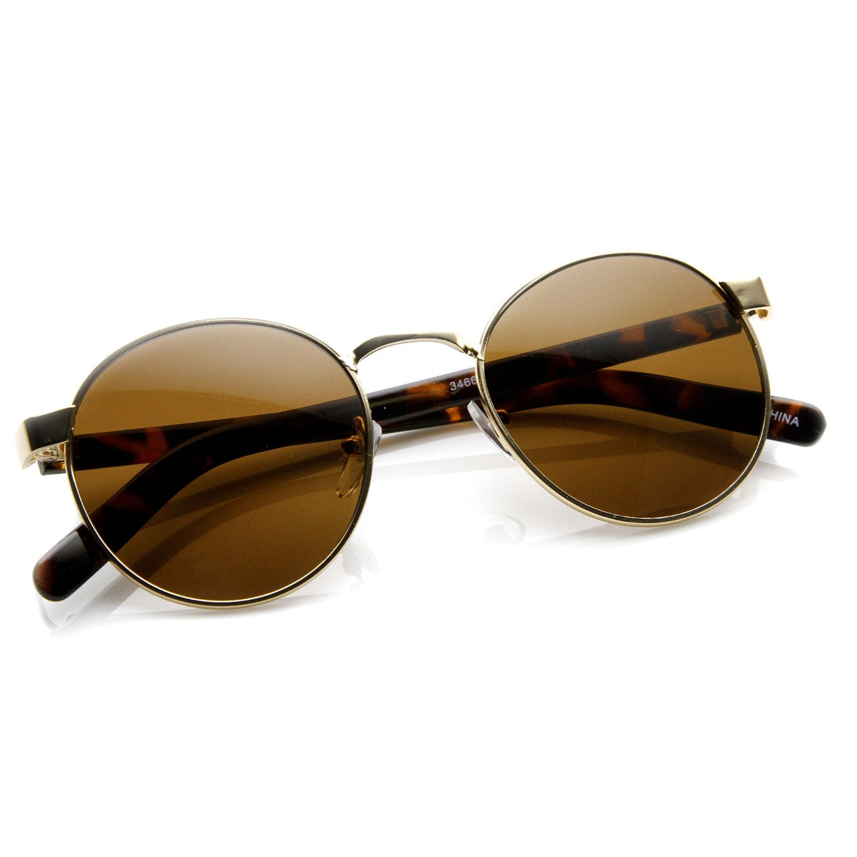 Vintage Inspired Dapper Round P3 Spectacle Sunglasses 9137