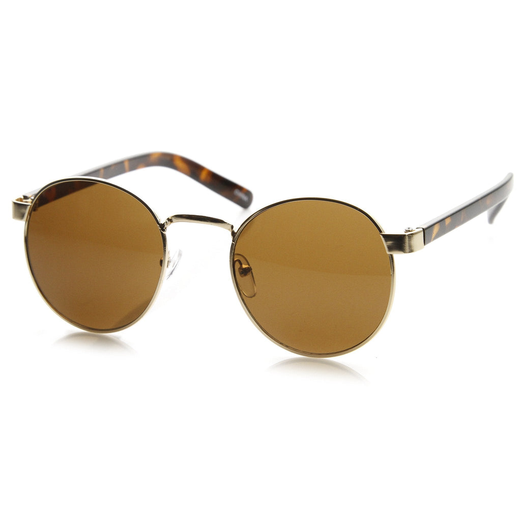 Vintage Inspired Dapper Round P3 Spectacle Sunglasses 9137