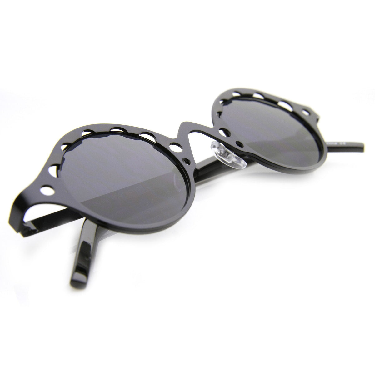 Vintage Inspired Steampunk Round Chain Frame Sunglasses 9579
