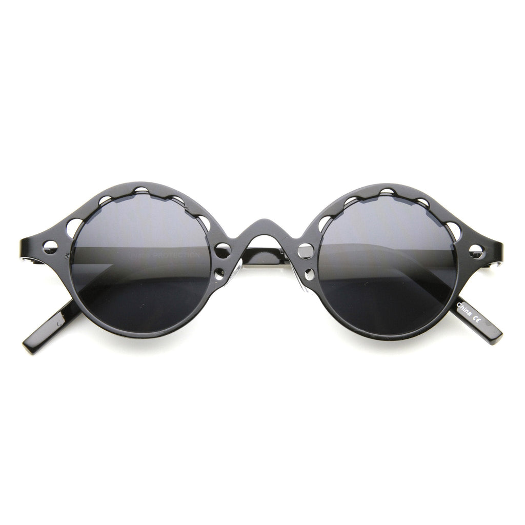 Vintage Inspired Steampunk Round Chain Frame Sunglasses 9579