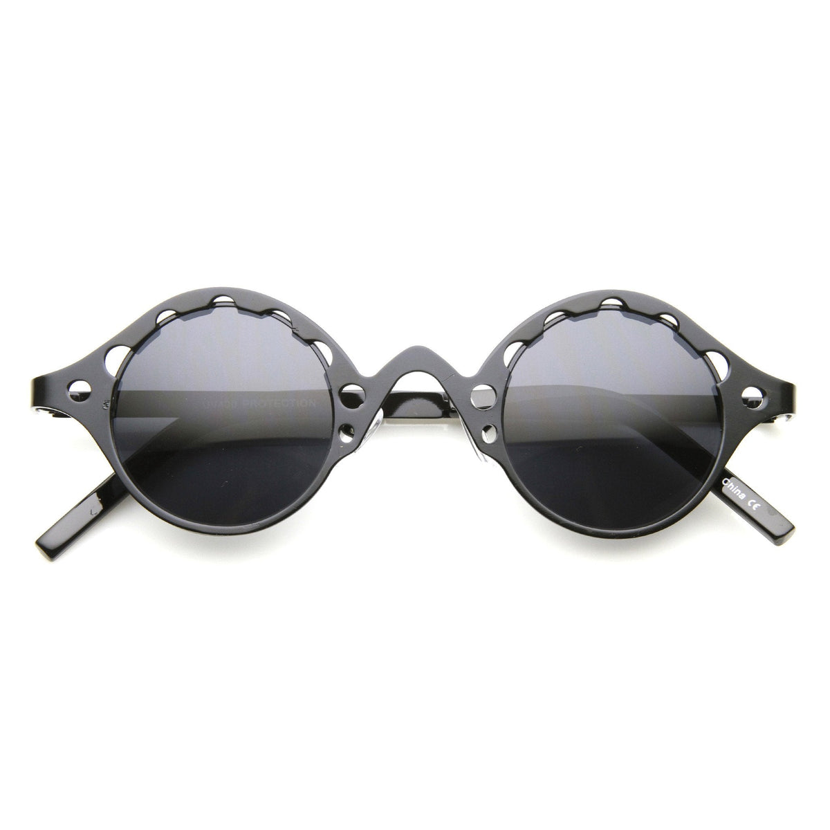 Vintage Inspired Steampunk Round Chain Frame Sunglasses 9579