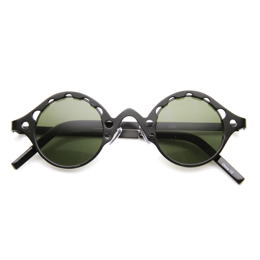 Vintage Inspired Steampunk Round Chain Frame Sunglasses 9579