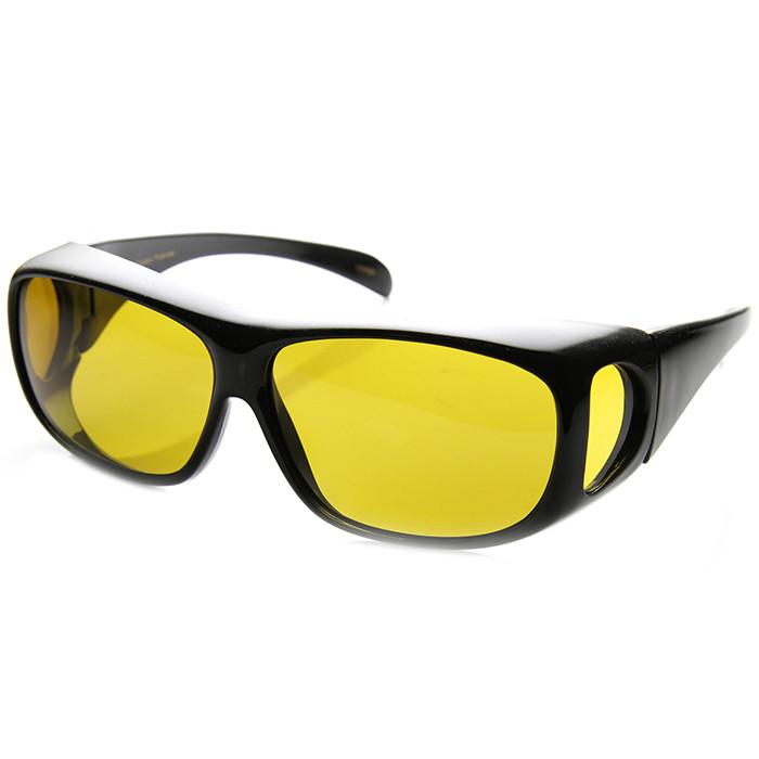 Safety Protective Fit Over Polarized Night Driving Lens Sunglasses 9446