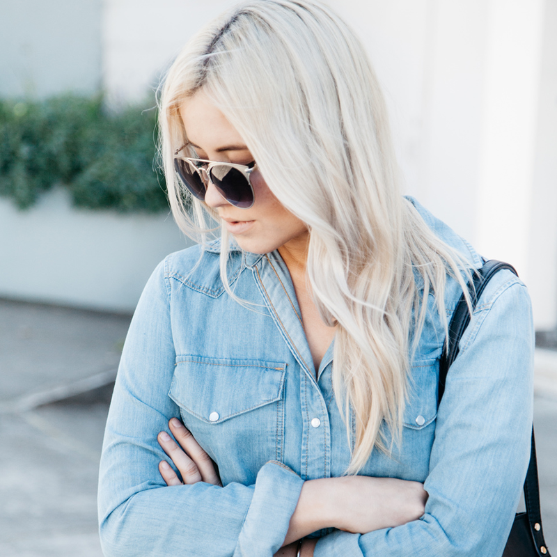 Modern Metallic Double Bridge Pantos Aviator Sunglasses A202