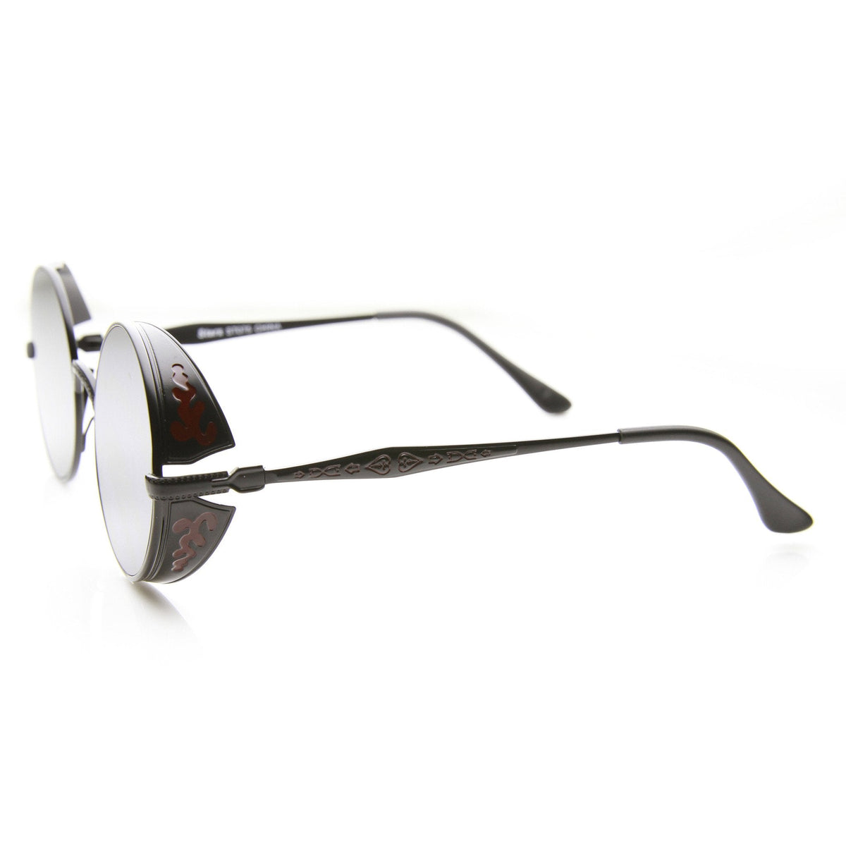 Vintage Inspired Round Metal Can Steampunk Sunglasses 9577