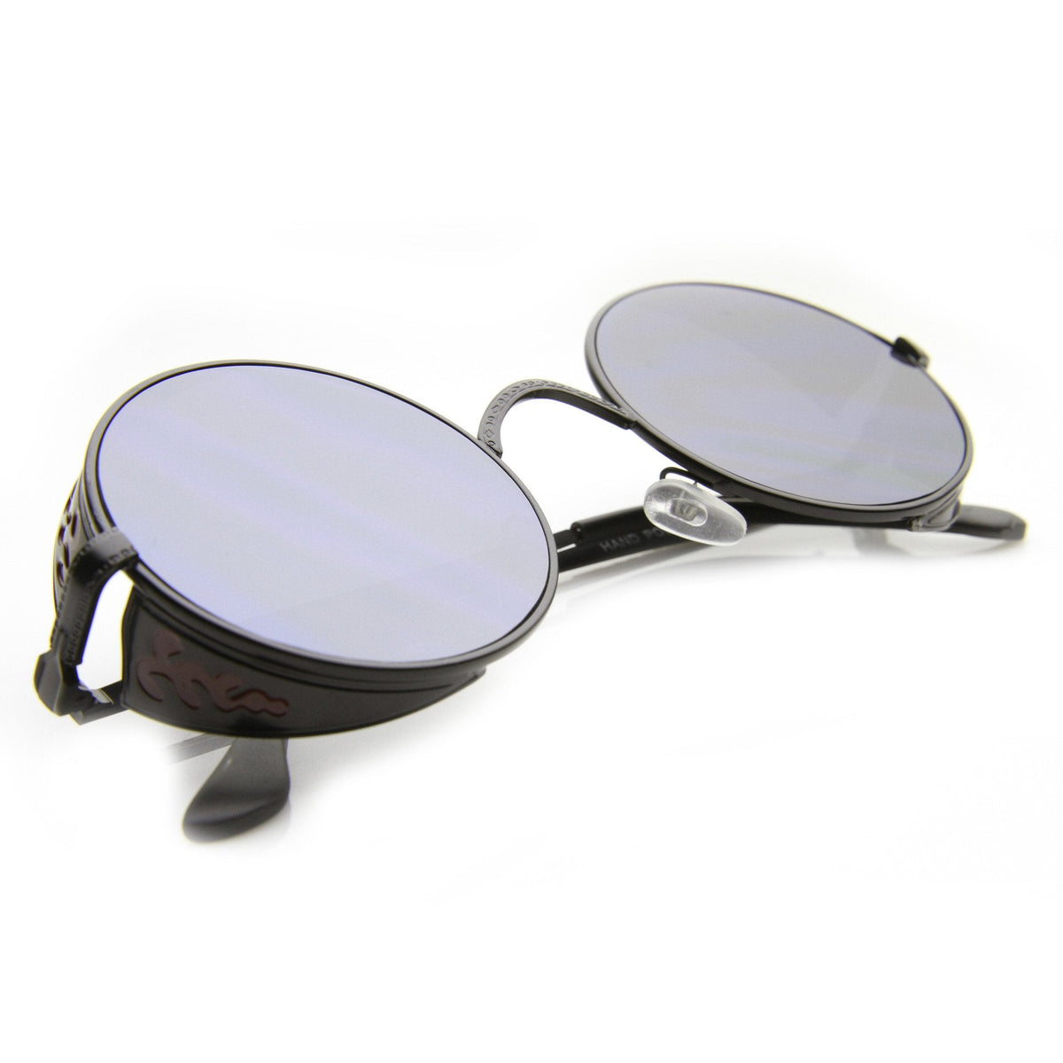 Vintage Inspired Round Metal Can Steampunk Sunglasses 9577