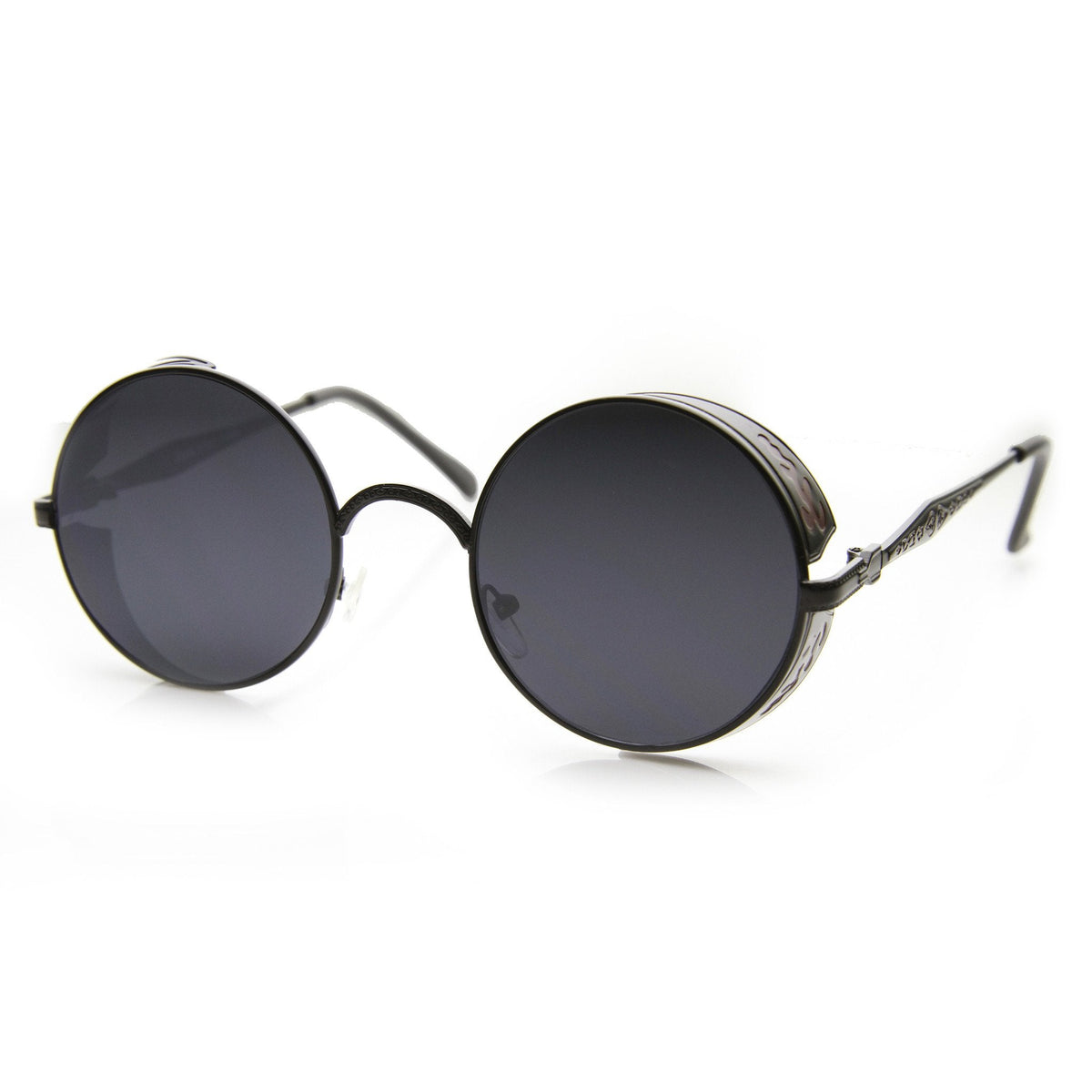 Vintage Inspired Round Metal Can Steampunk Sunglasses 9577