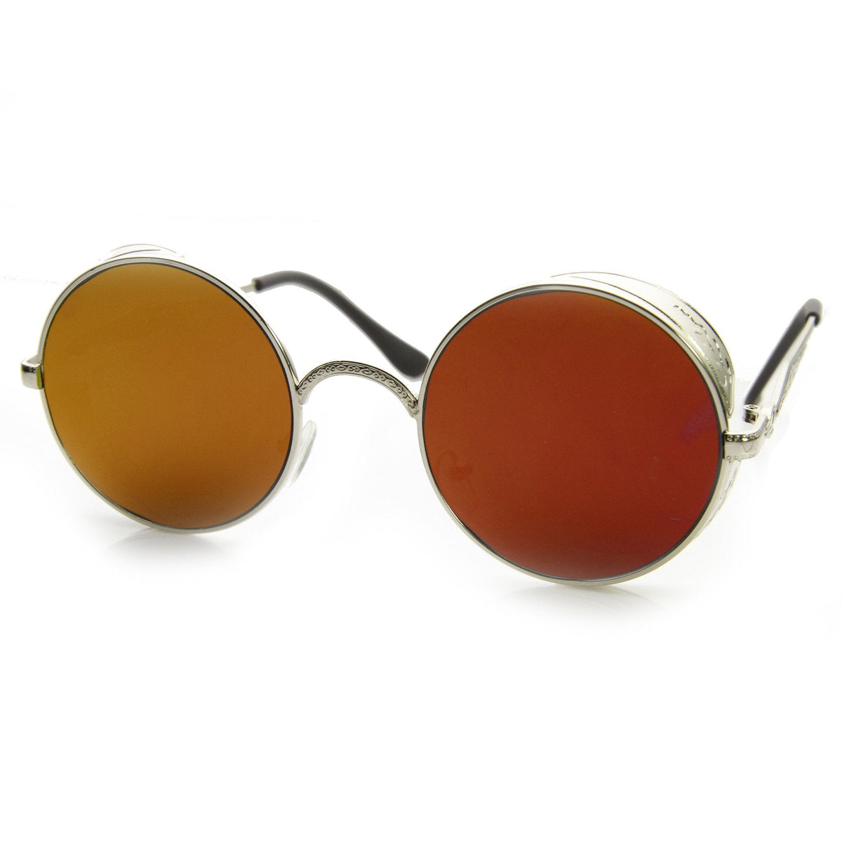 Vintage Inspired Round Metal Can Steampunk Sunglasses 9577
