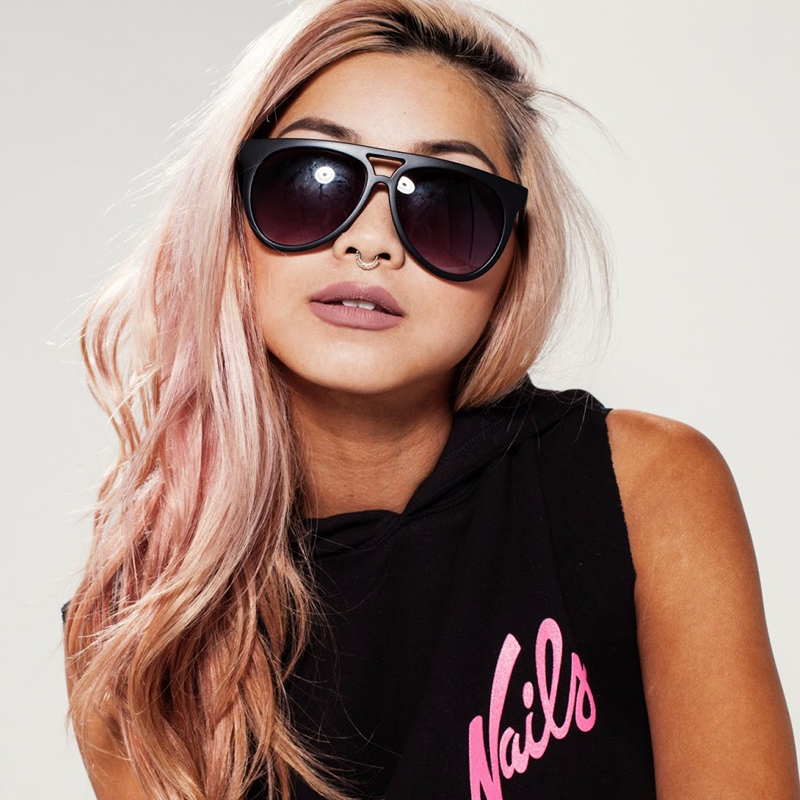 Retro Sunglasses Flat Top Oversize Aviators 8918