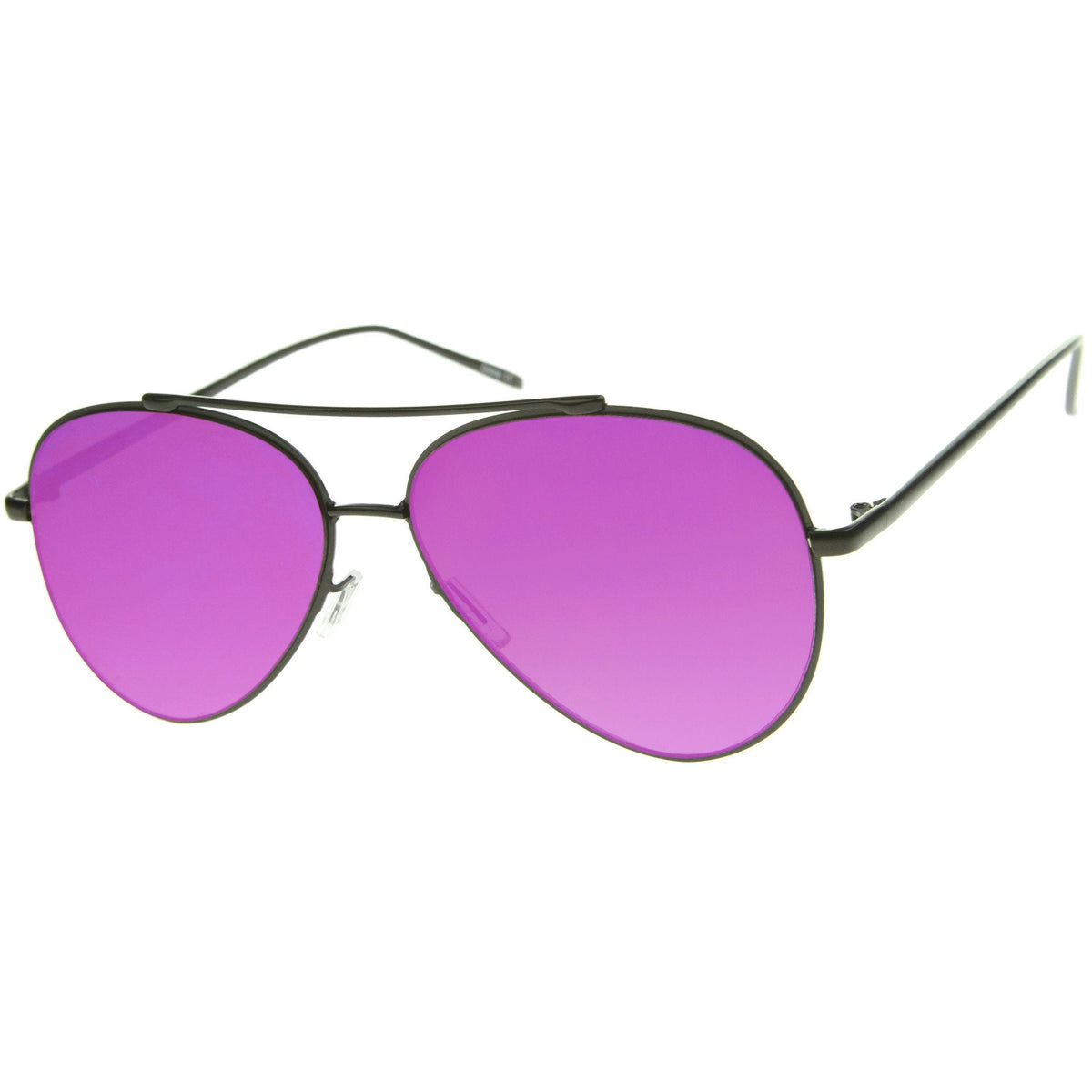 Modern Rimless Mirrored Flat Lens Aviator Sunglasses A230