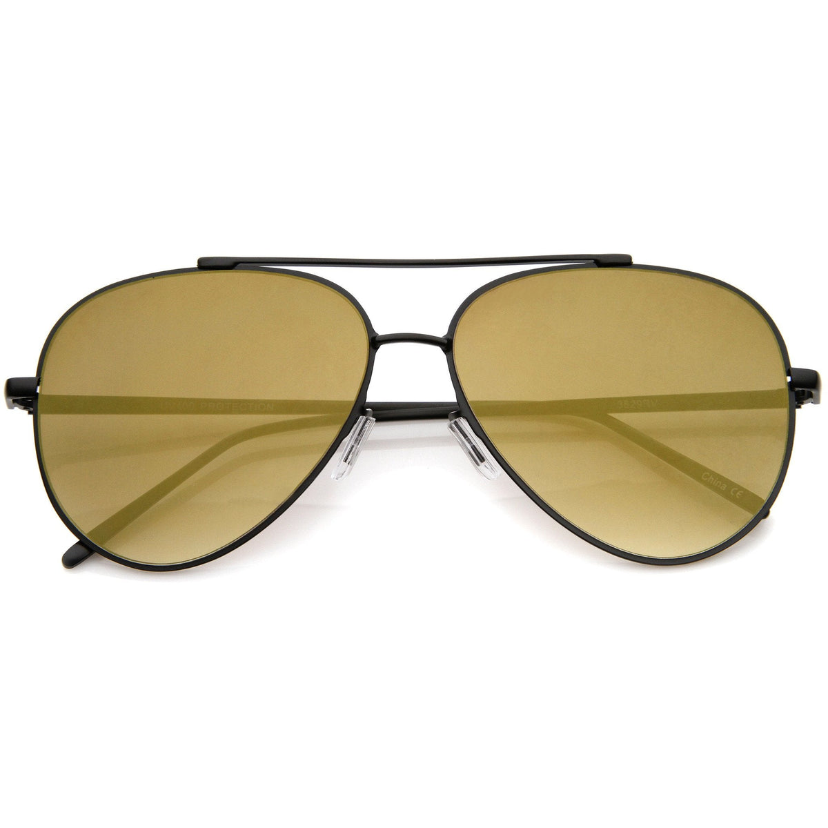Modern Rimless Mirrored Flat Lens Aviator Sunglasses A230