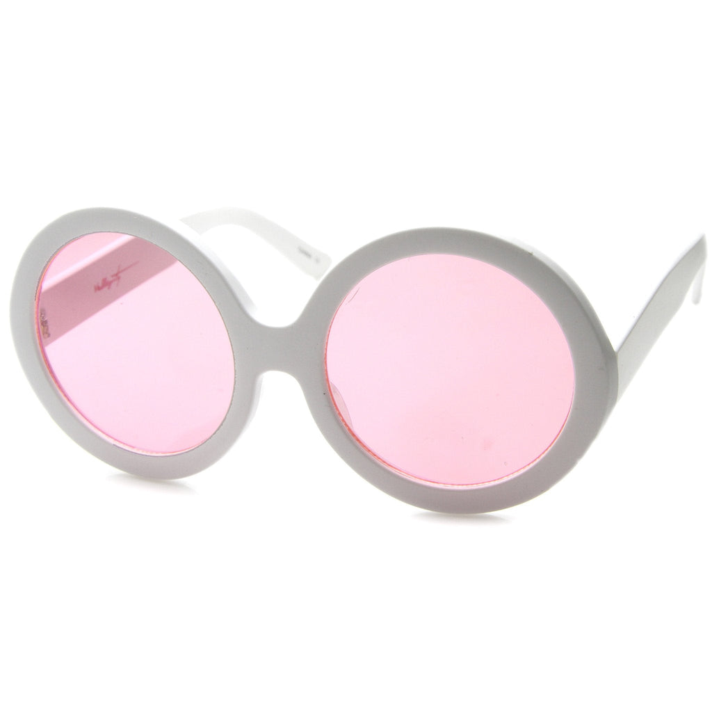 Valley City X zeroUV Mod Oversize Round Sunglasses A536