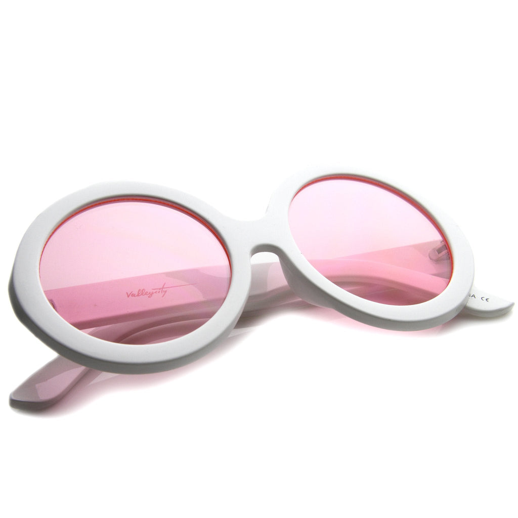 Valley City X zeroUV Mod Oversize Round Sunglasses A536