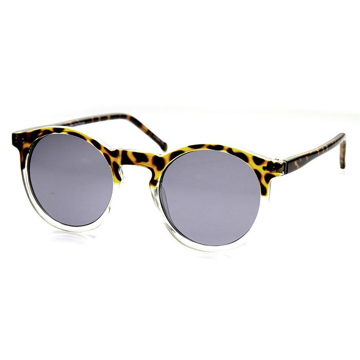 Dapper Indie Round P3 Keyhole Horned Rim Sunglasses 9569