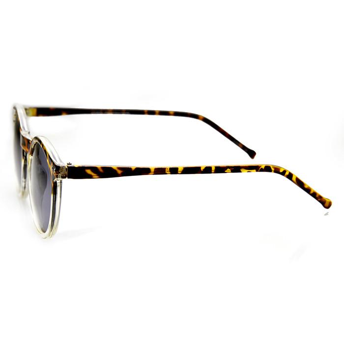 Dapper Indie Round P3 Keyhole Horned Rim Sunglasses 9569