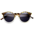 Dapper Indie Round P3 Keyhole Horned Rim Sunglasses 9569