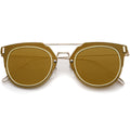 Ultra Slim Wire Frame Pantos Flat Lens Sunglasses A391