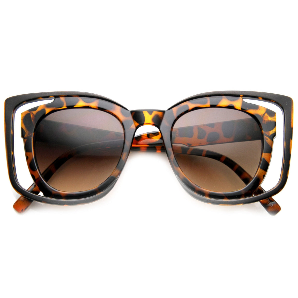 Unique Double Frame Square Womens Fashion Sunglasses 9417