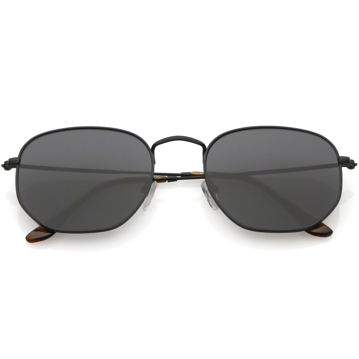 Vintage Inspired Indie Dapper Flat Hexagon Lens Sunglasses C517
