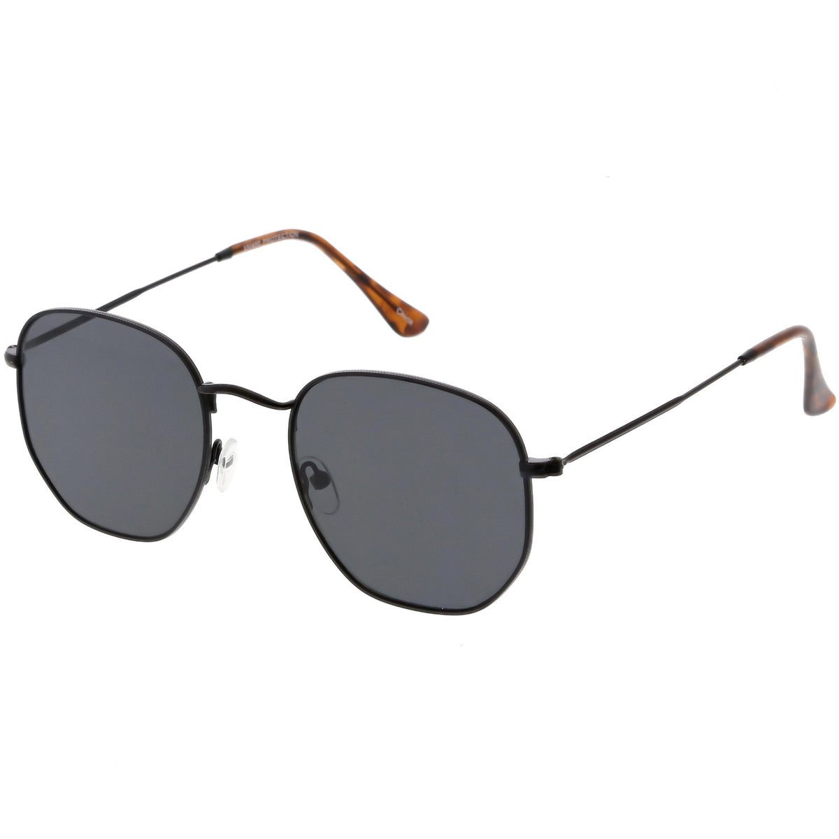 Vintage Inspired Indie Dapper Flat Hexagon Lens Sunglasses C517