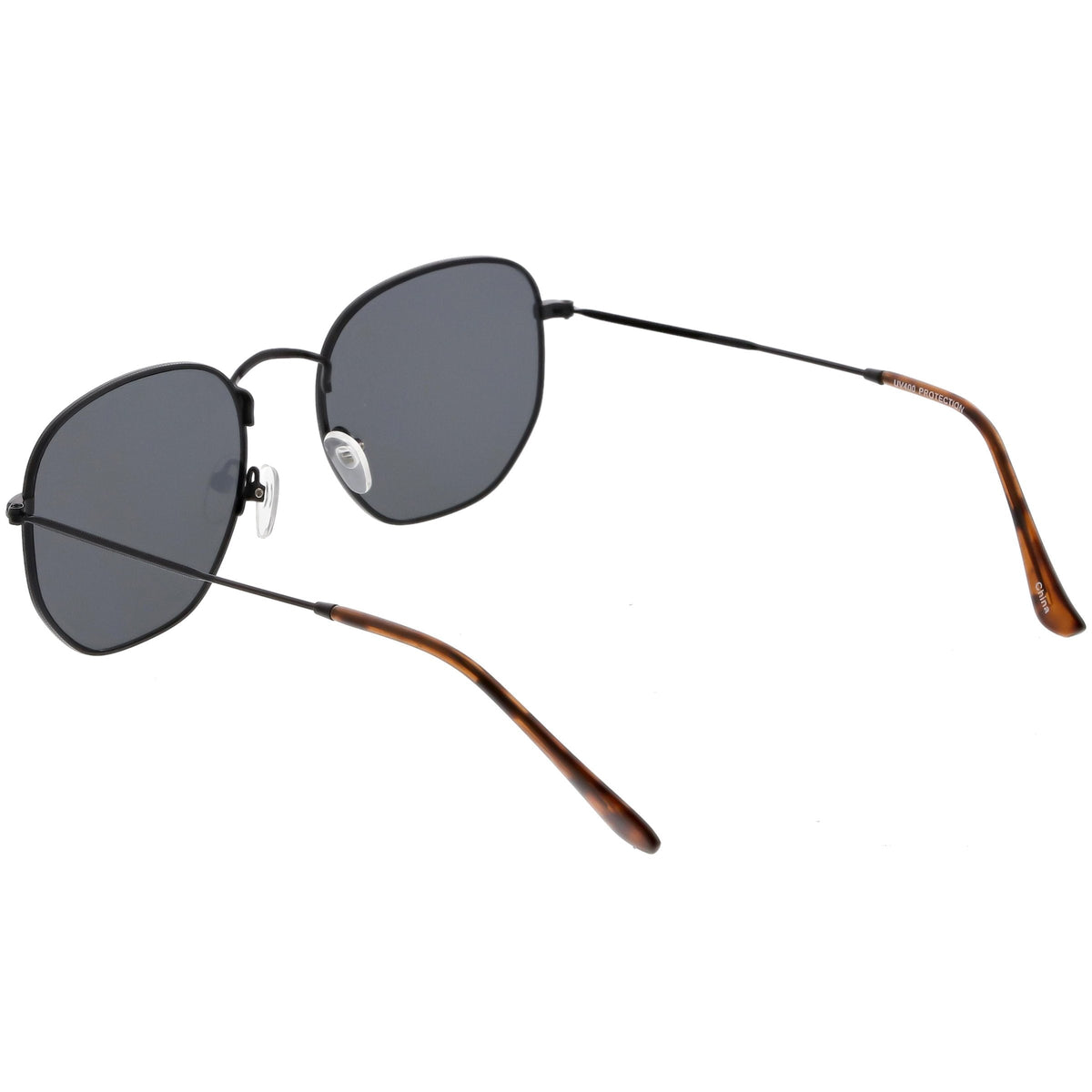 Vintage Inspired Indie Dapper Flat Hexagon Lens Sunglasses C517