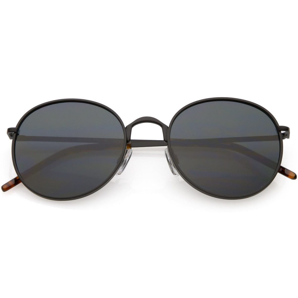 Indie Round Retro Modern Flat Lens Dapper Sunglasses C519